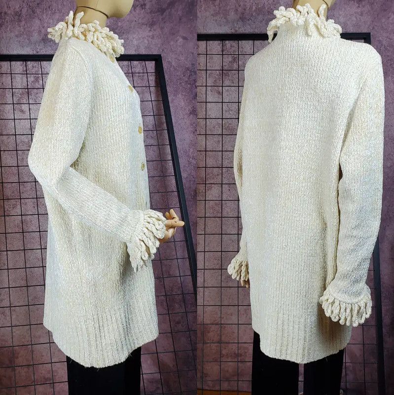 Dior Dior Beige Long Sleeve Cardigan for Women 0089 Size M / US 6-8 / IT 42-44 - 2 Thumbnail