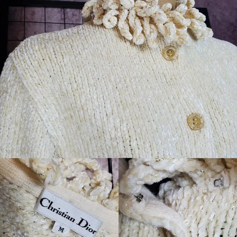 Dior Dior Beige Long Sleeve Cardigan for Women 0089 Size M / US 6-8 / IT 42-44 - 7 Thumbnail