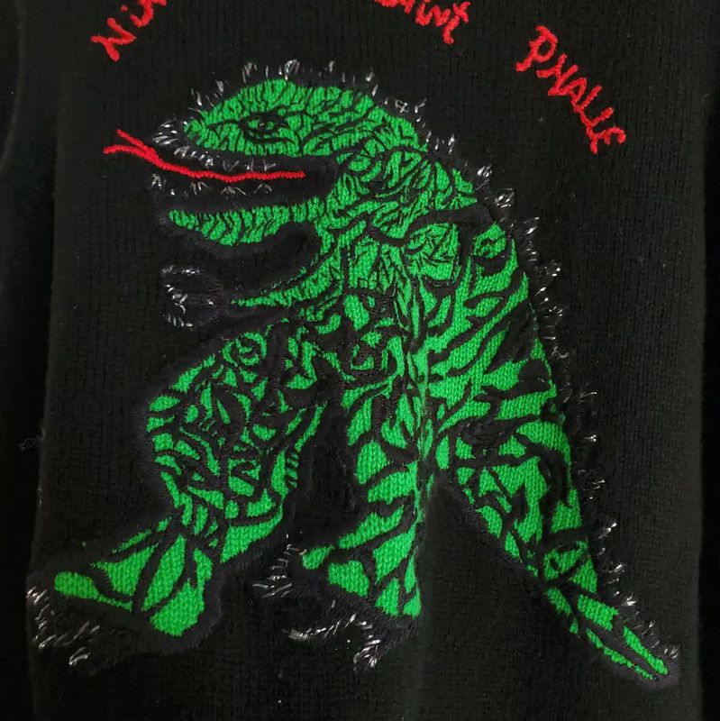 Dior Dior Black Cashmere Sweater with Embroidery 0089 Size S / US 4 / IT 40 - 3 Thumbnail