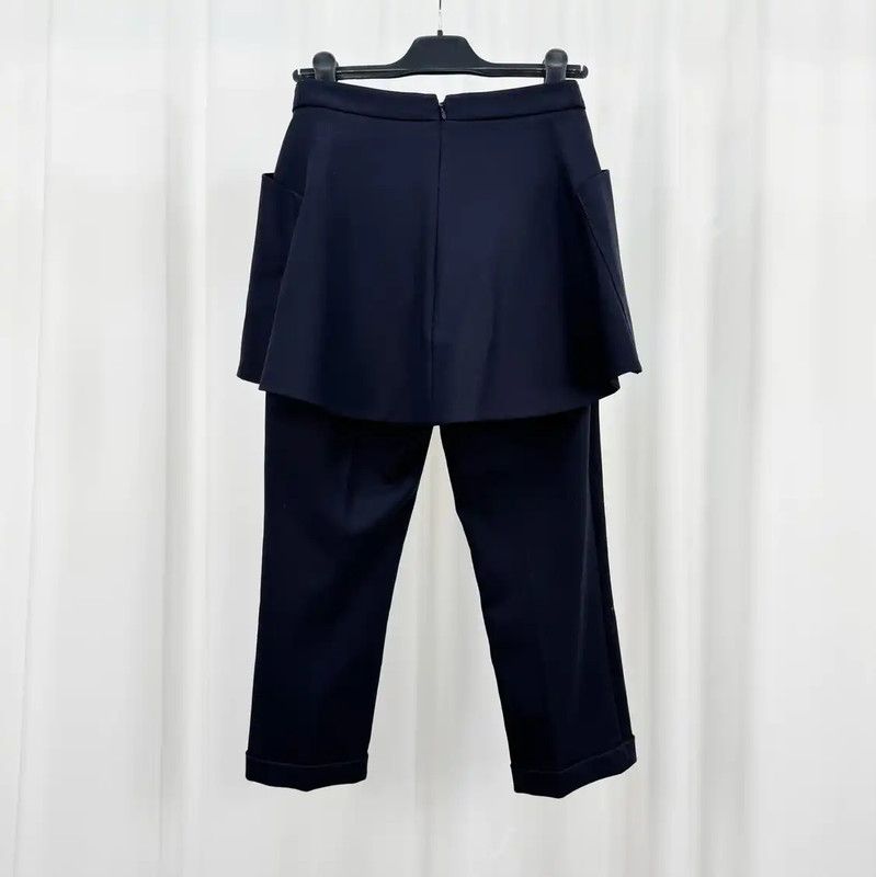 Dior Dior Black Cotton Casual Trousers for Women 0089 Size 28" / US 6 / IT 42 - 2 Thumbnail