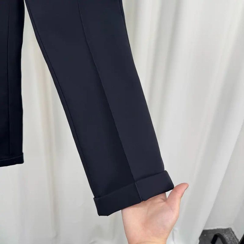 Dior Dior Black Cotton Casual Trousers for Women 0089 Size 28" / US 6 / IT 42 - 6 Thumbnail