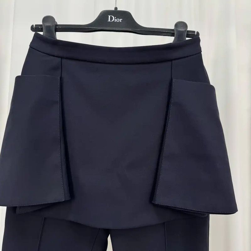 Dior Dior Black Cotton Casual Trousers for Women 0089 Size 28" / US 6 / IT 42 - 5 Thumbnail