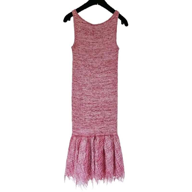 Dior Dior Women's Red Midi Dress with Ruffle Hem 0089 Size S / US 4 / IT 40 - 2 Thumbnail