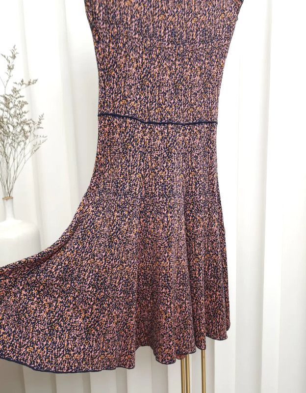 Dior Dior Multi-Color Wool Dot Mini Dress 0089 Size XS / US 0-2 / IT 36-38 - 5 Thumbnail