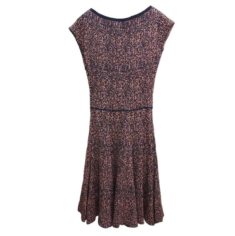 Dior Dior Multi-Color Wool Dot Mini Dress 0089 Size XS / US 0-2 / IT 36-38 - 2 Thumbnail