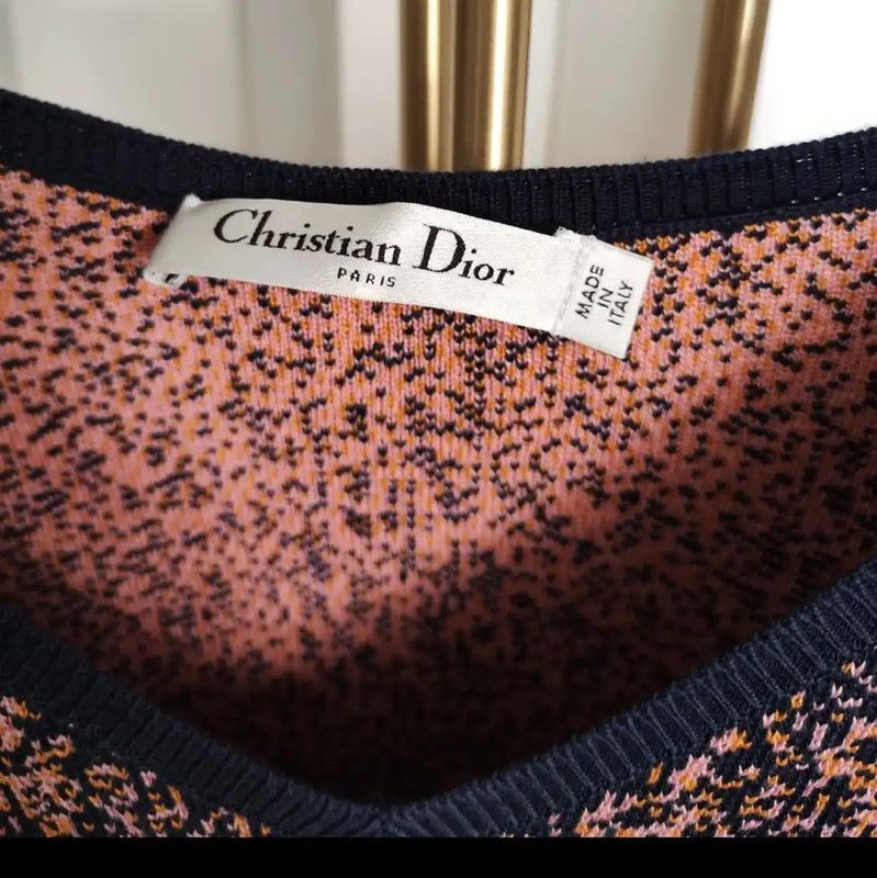 Dior Dior Multi-Color Wool Dot Mini Dress 0089 Size XS / US 0-2 / IT 36-38 - 6 Thumbnail