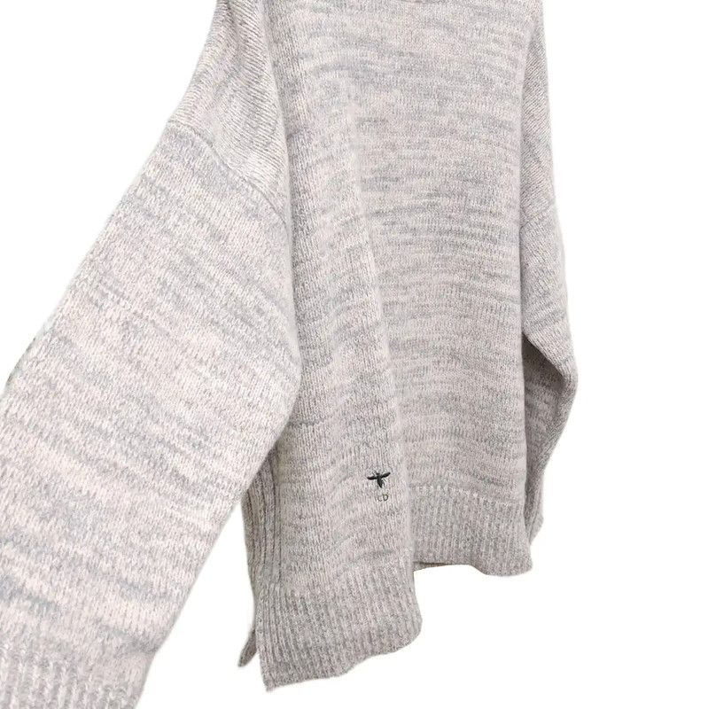 Dior Dior Grey Wool Sweater for Women 0089 Size M / US 6-8 / IT 42-44 - 3 Thumbnail