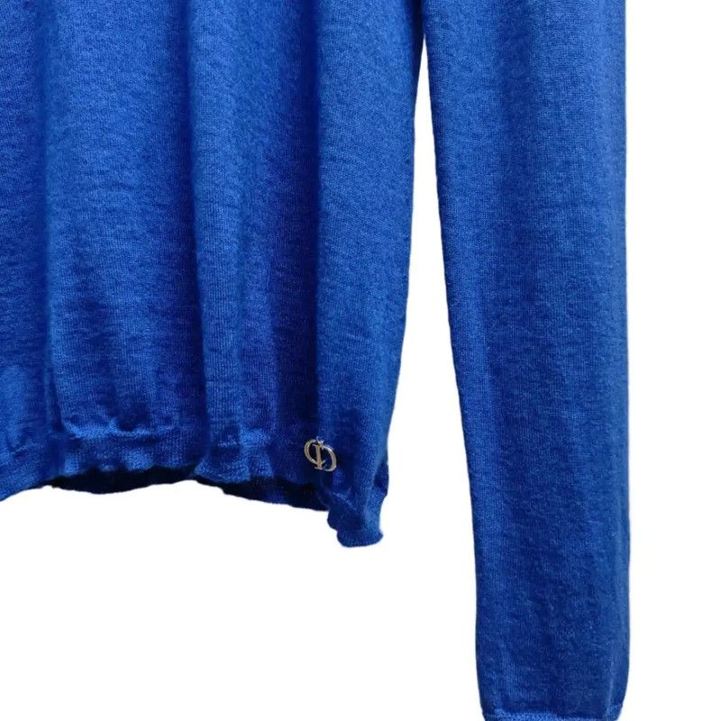 Dior Dior Women’s Blue Cashmere Blend Long Sleeve Sweater 0089 Size S / US 4 / IT 40 - 7 Thumbnail