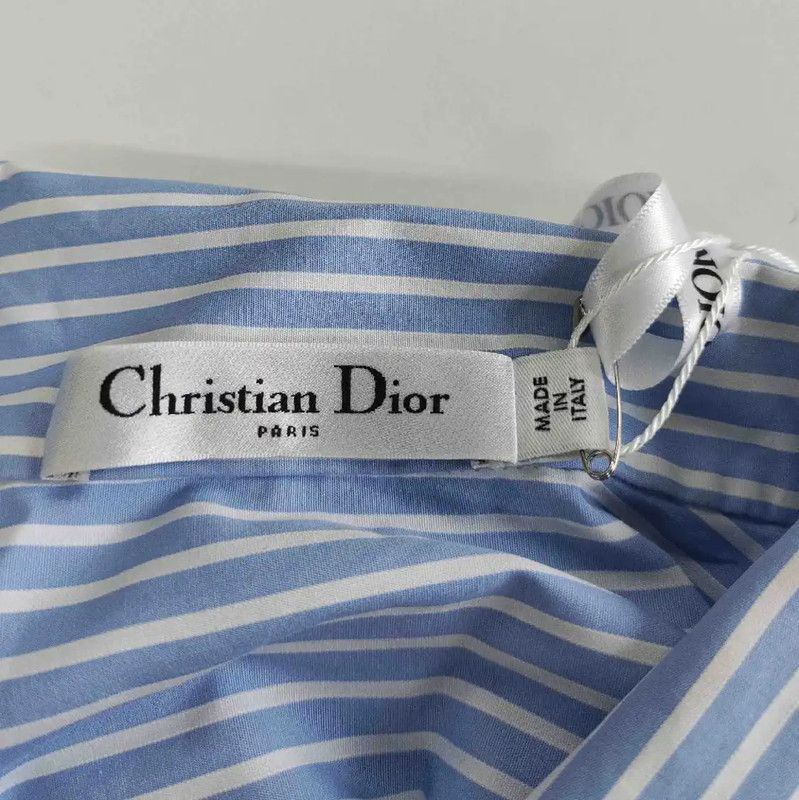 Dior Dior Striped Cotton Shirt for Women 0089 Size S / US 4 / IT 40 - 3 Thumbnail