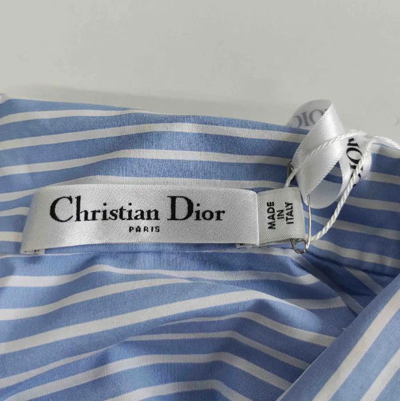 Dior Dior Striped Cotton Shirt for Women 0089 Size S / US 4 / IT 40 - 5 Thumbnail