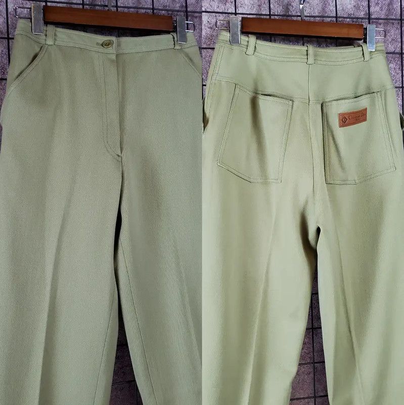 Dior Dior Green Wool Blend Casual Pants 0089 Size 26" / US 2 / IT 38 - 3 Thumbnail