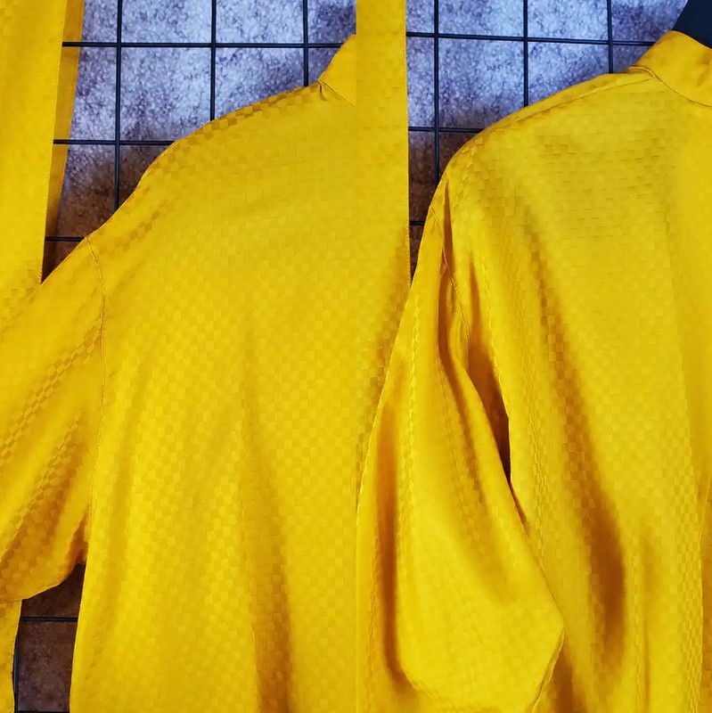 Dior Dior Yellow Long Sleeve Cotton Check Shirt 0089 Size M / US 6-8 / IT 42-44 - 6 Thumbnail