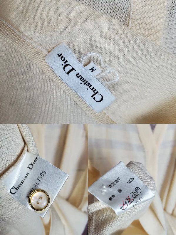Dior Dior Summer Beige Cotton Embroidered Tank Top 0089 Size M / US 6-8 / IT 42-44 - 9 Thumbnail