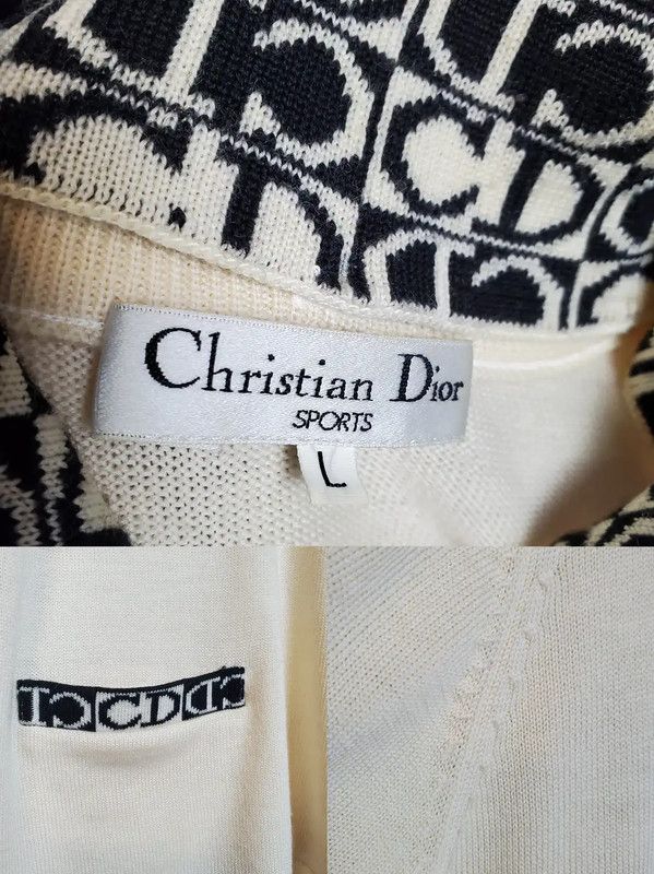 Dior Dior Beige Wool Long Sleeve Sweater 0089 Size L / US 10 / IT 46 - 9 Thumbnail