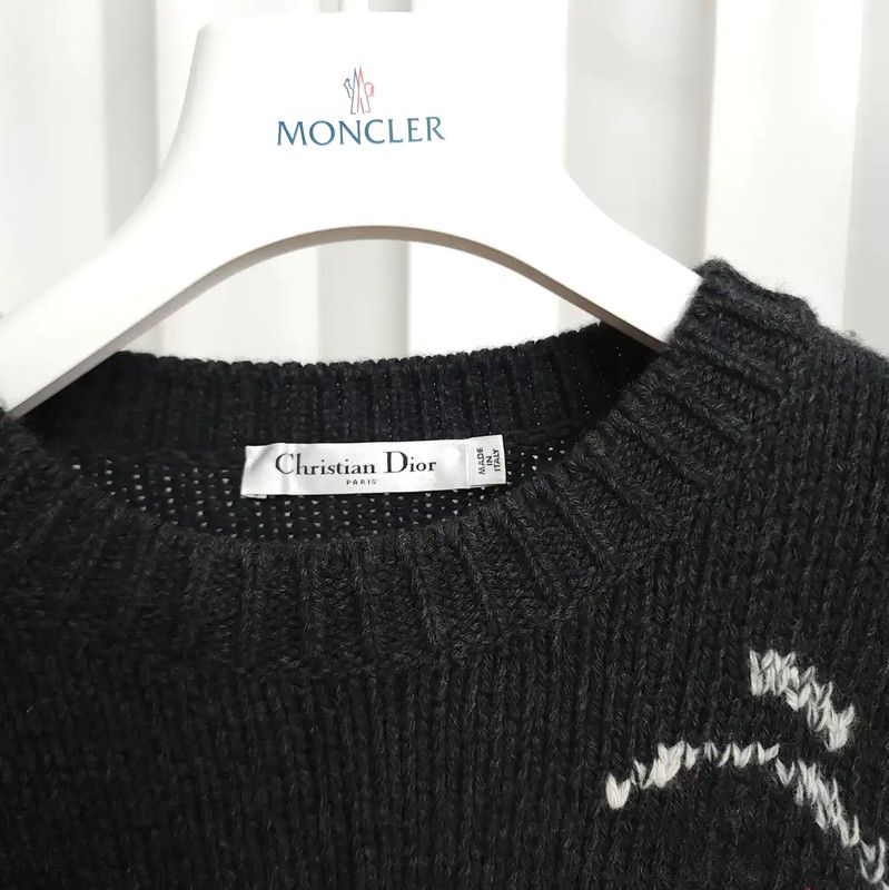 Dior Dior Black Cashmere Long Sleeve Sweater 0089 Size S / US 4 / IT 40 - 6 Thumbnail