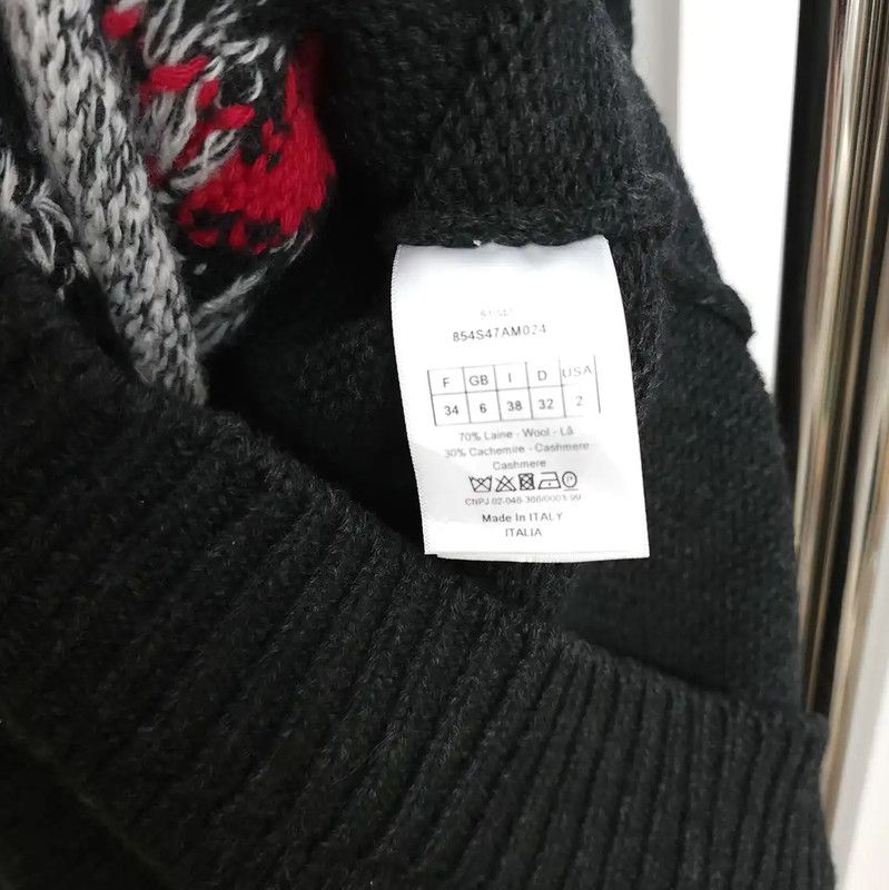 Dior Dior Black Cashmere Long Sleeve Sweater 0089 Size S / US 4 / IT 40 - 8 Thumbnail