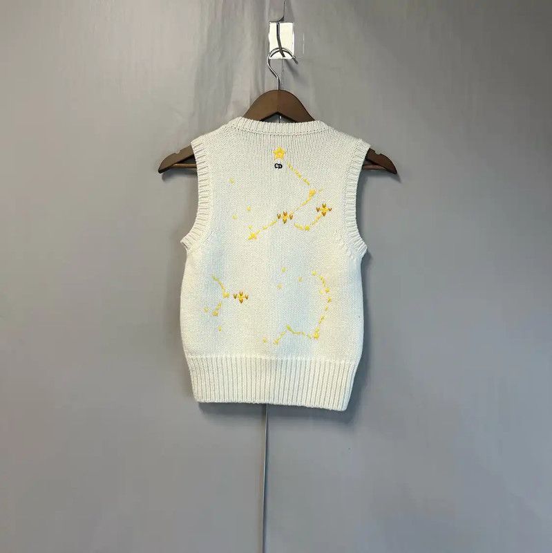 Dior Dior Women's Cream Wool Pullover Sweater 0089 Size M / US 6-8 / IT 42-44 - 2 Thumbnail