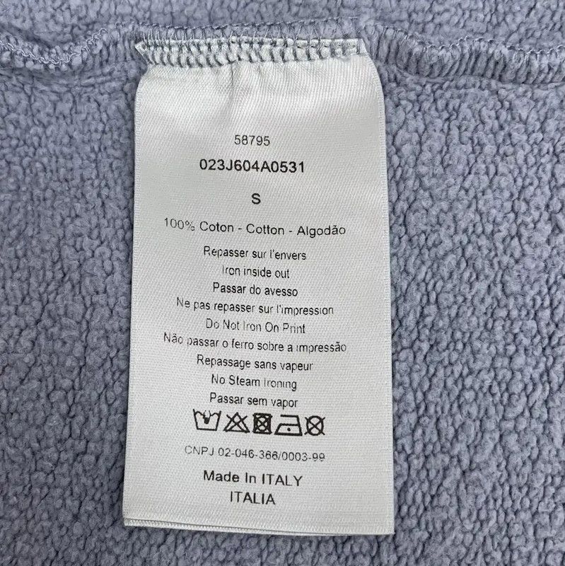 Dior Dior Women's Blue Cotton Sweatshirt 0089 Size S / US 4 / IT 40 - 6 Thumbnail