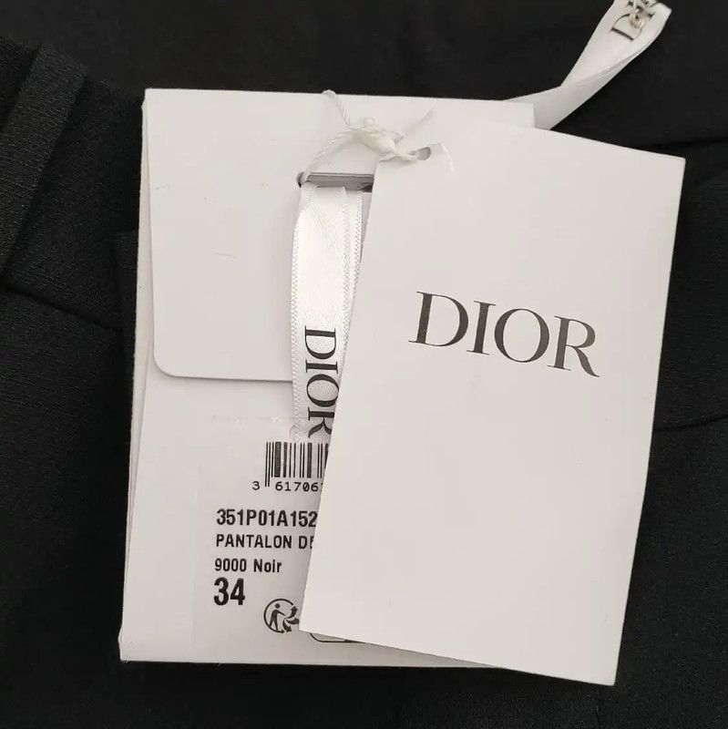 Dior Dior Black Wool Blend Casual Trousers 0089 Size 23" - 6 Thumbnail