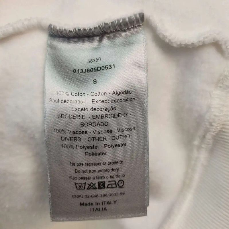 Dior Dior White Short Hoodie with Logo 0089 Size M / US 6-8 / IT 42-44 - 4 Thumbnail