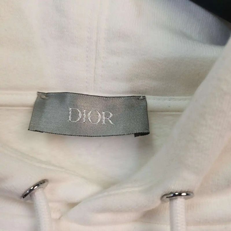 Dior Dior White Short Hoodie with Logo 0089 Size M / US 6-8 / IT 42-44 - 3 Thumbnail
