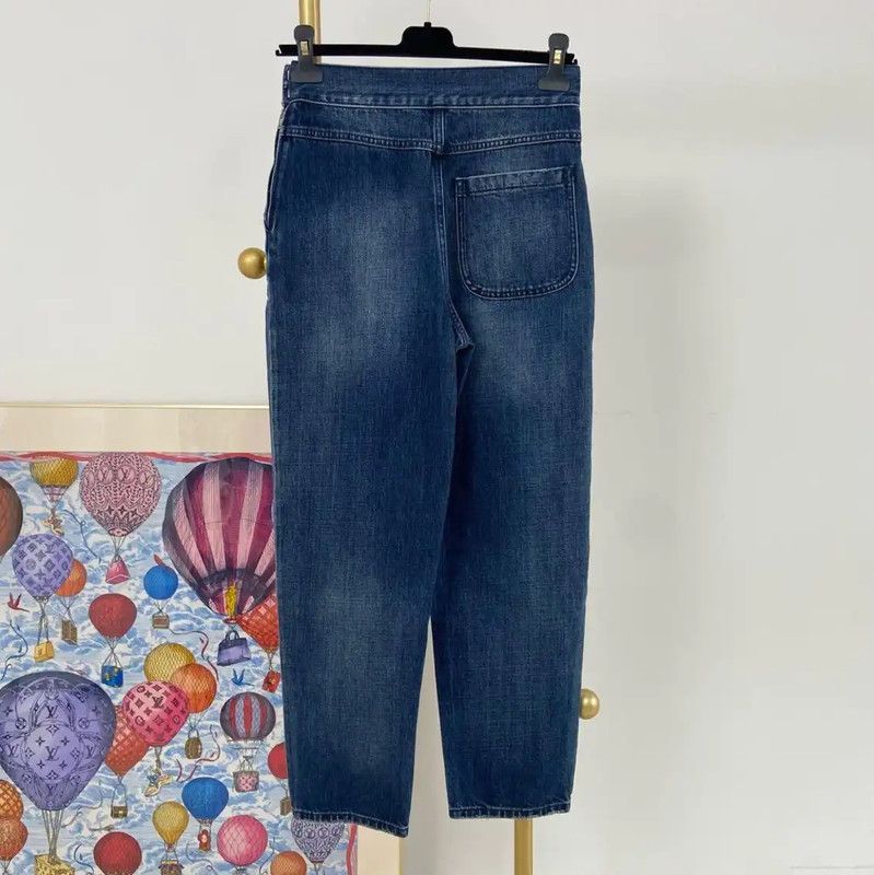 Dior Dior Blue Women's Cotton Denim Pants 0089 Size 23" - 2 Thumbnail