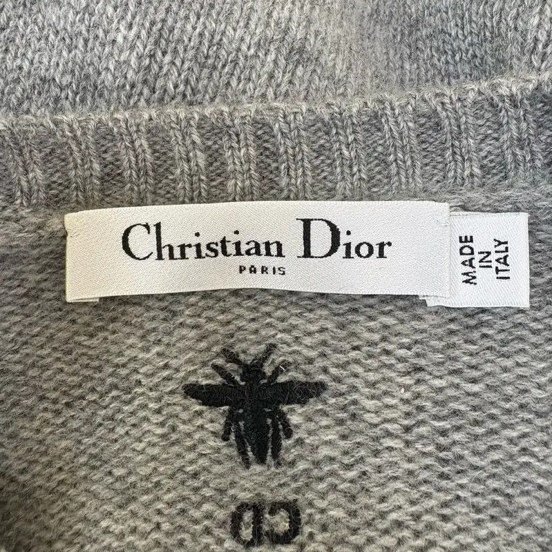 Dior Dior Gray Cashmere Long Sleeve Sweater 0089 Size S / US 4 / IT 40 - 7 Thumbnail