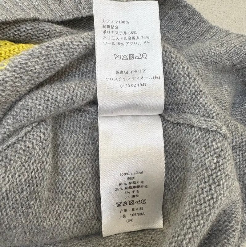 Dior Dior Gray Cashmere Long Sleeve Sweater 0089 Size S / US 4 / IT 40 - 9 Thumbnail