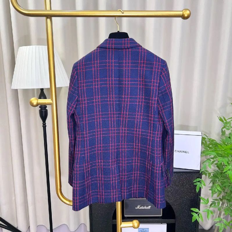 Dior Dior Wool Women's Jacket in Deep Blue 0089 Size XS / US 0-2 / IT 36-38 - 2 Thumbnail