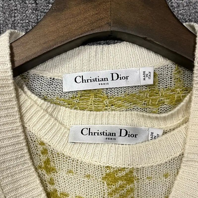 Dior Dior Yellow Cotton Cardigan for Women 0089 Size M / US 6-8 / IT 42-44 - 3 Thumbnail
