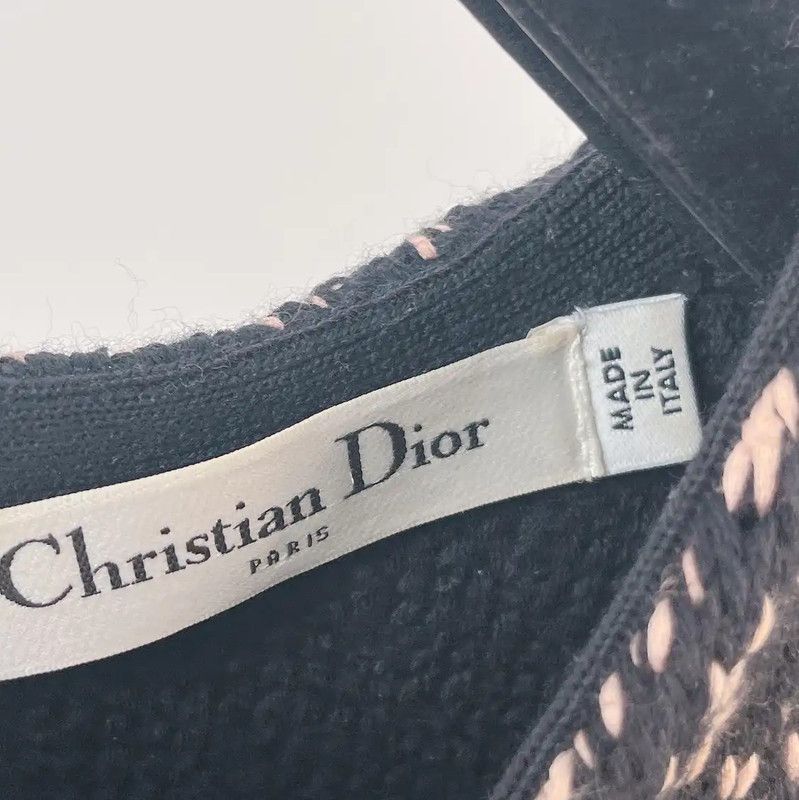 Dior Dior Color-Block Wool Long Sleeve Dress 0089 Size M / US 6-8 / IT 42-44 - 6 Thumbnail