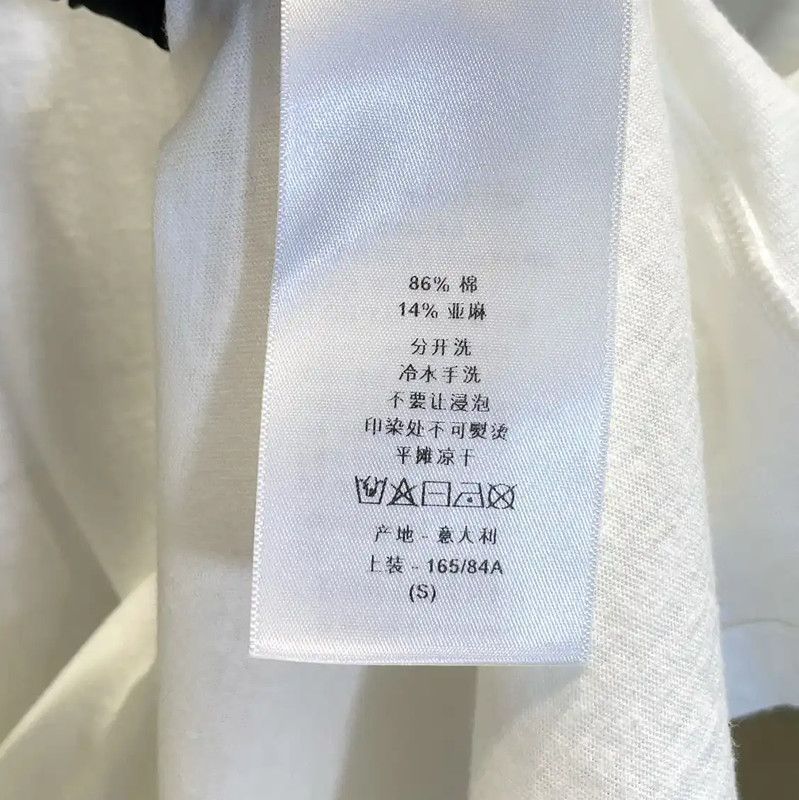 Dior Dior Summer White Short Sleeve T-Shirt 0089 Size S / US 4 / IT 40 - 10 Thumbnail
