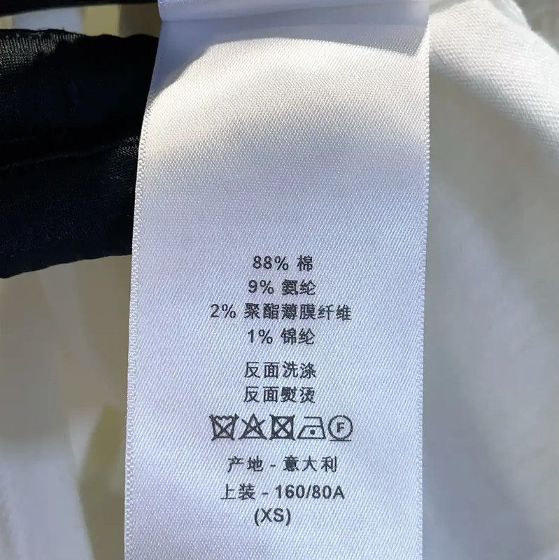 Dior Dior White Cotton Blend Summer T-Shirt 0089 Size XS / US 0-2 / IT 36-38 - 10 Thumbnail