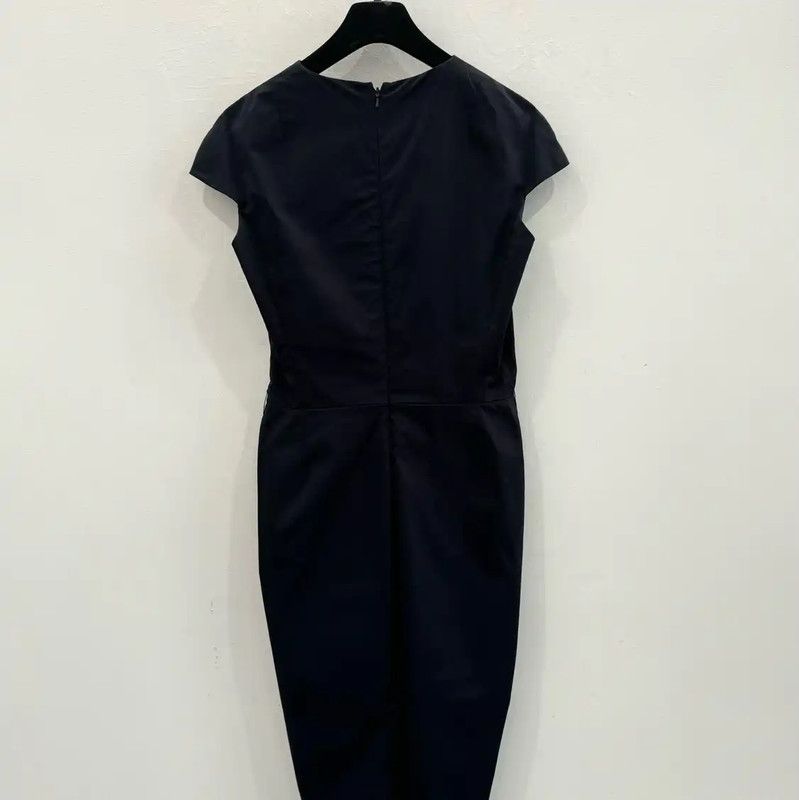 Dior Dior Black Cotton Dress - Size L 0089 Size L / US 10 / IT 46 - 2 Thumbnail