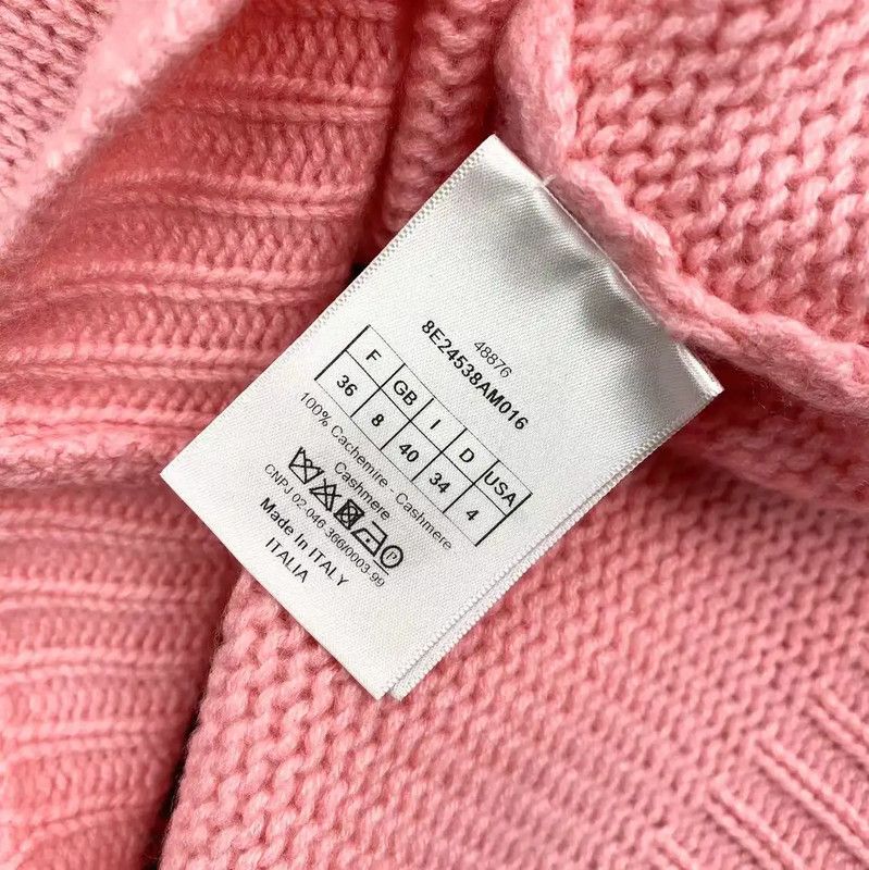 Dior Dior Pink Knit Pullover Sweater for Women 0089 Size XS / US 0-2 / IT 36-38 - 4 Thumbnail