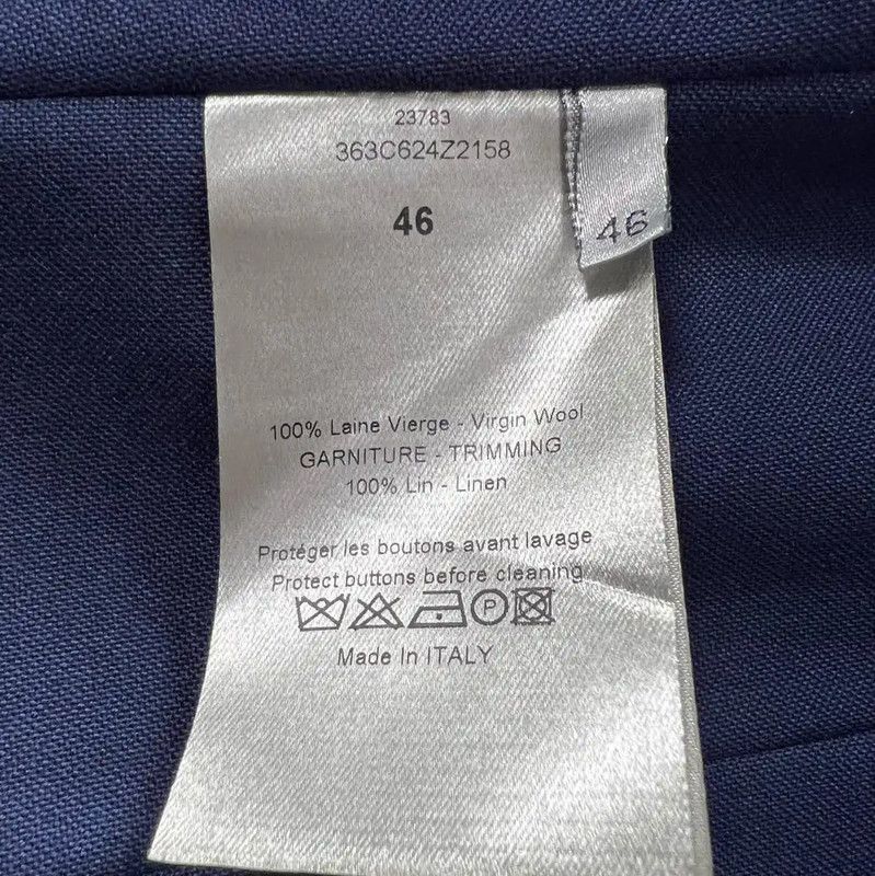 Dior Dior Women's Navy Wool Sleeveless Shirt 0089 Size L / US 10 / IT 46 - 5 Thumbnail
