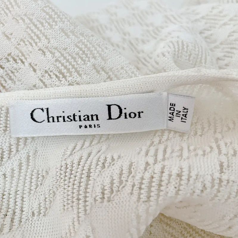Dior Dior White Long Sleeve Top for Women 0089 Size S / US 4 / IT 40 - 6 Thumbnail