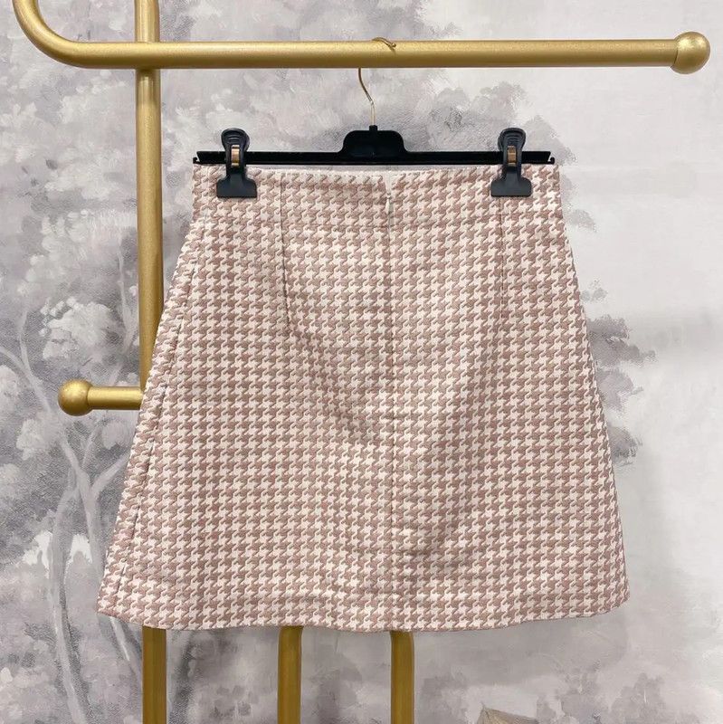 Dior Dior Pink Cotton A-Line Skirt for Women 0089 Size 23" - 2 Thumbnail