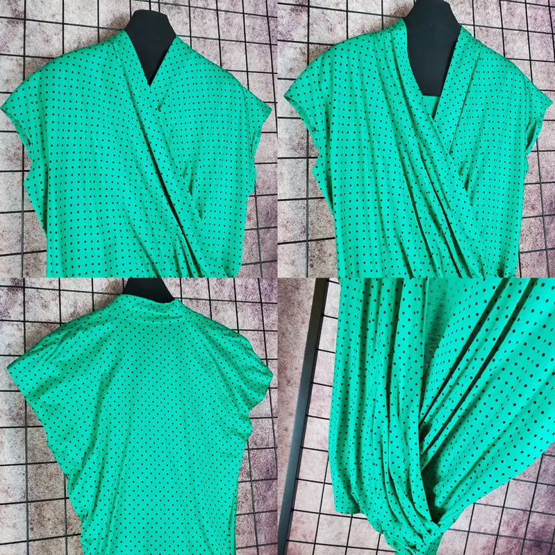 Dior Dior Summer Green Polka Dot Short Sleeve T-shirt 0089 Size M / US 6-8 / IT 42-44 - 4 Thumbnail