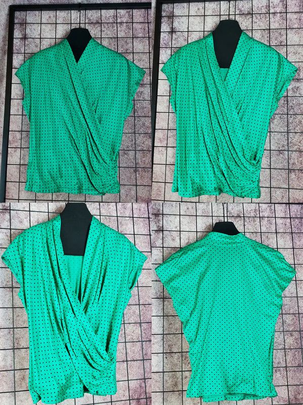 Dior Dior Summer Green Polka Dot Short Sleeve T-shirt 0089 Size M / US 6-8 / IT 42-44 - 3 Thumbnail