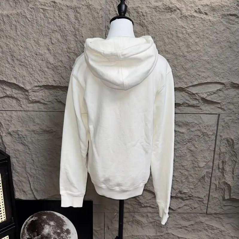 Dior Dior White Cotton Hooded Sweatshirt for Women 0089 Size XS / US 0-2 / IT 36-38 - 2 Thumbnail