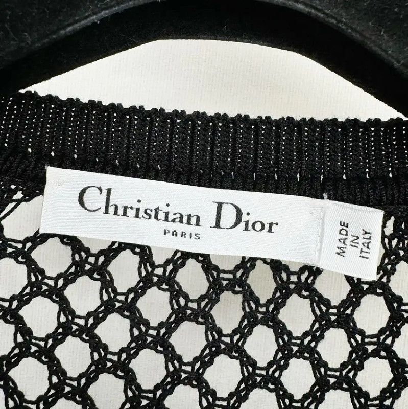Dior Dior Black Cotton Long Sleeve Pullover Sweater 0089 Size S / US 4 / IT 40 - 2 Thumbnail