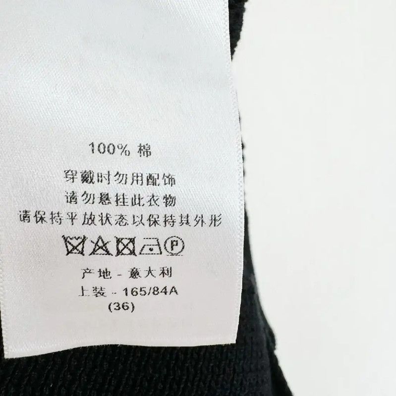 Dior Dior Black Cotton Long Sleeve Pullover Sweater 0089 Size S / US 4 / IT 40 - 4 Thumbnail