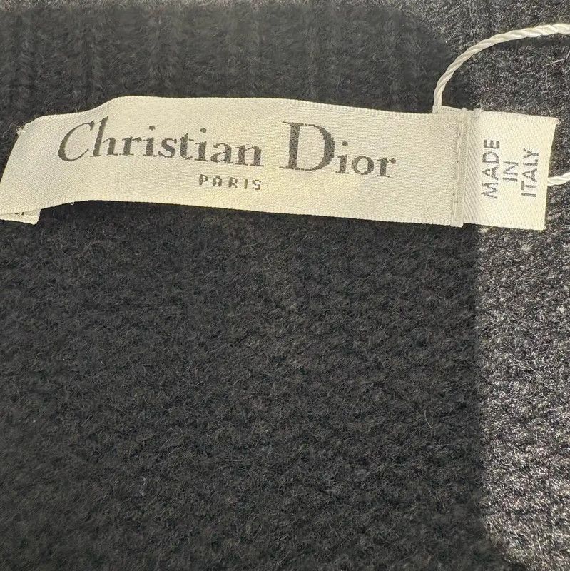 Dior Dior Black Cashmere Long Sleeve Pullover Sweater 0089 Size S / US 4 / IT 40 - 7 Thumbnail