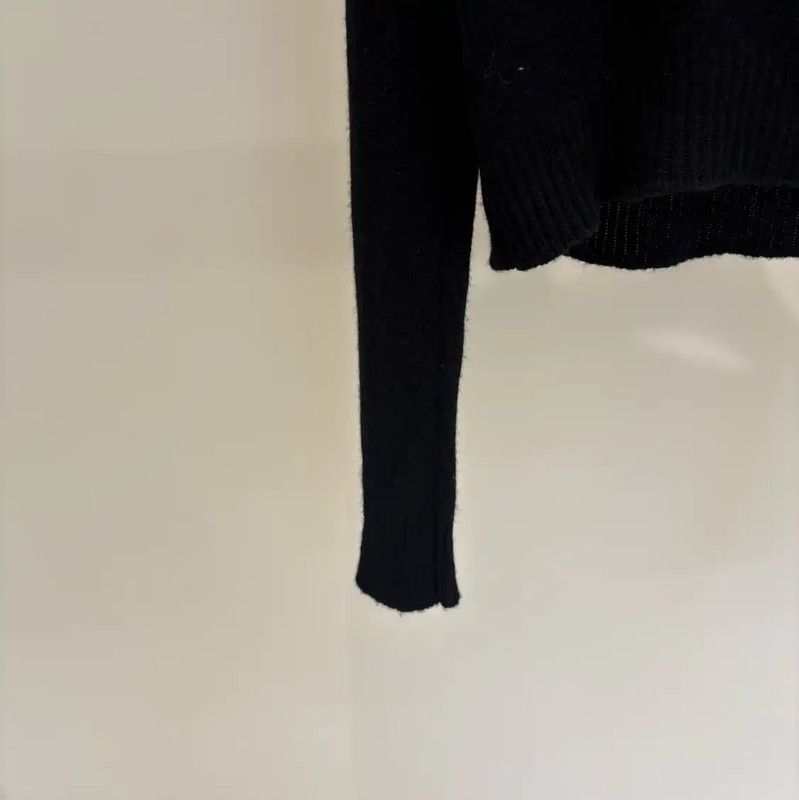 Dior Dior Black Cashmere Long Sleeve Pullover Sweater 0089 Size S / US 4 / IT 40 - 5 Thumbnail