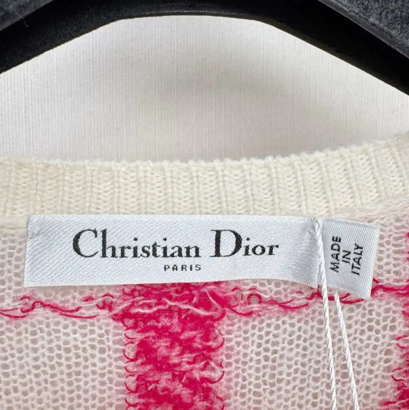 Dior Dior Pink Wool Long Sleeve Sweater 0089 Size S / US 4 / IT 40 - 2 Thumbnail