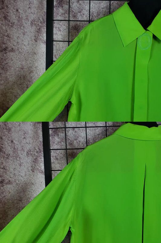 Dior Dior Silk Embroidered Green Long Sleeve Blouse 0089 Size M / US 6-8 / IT 42-44 - 7 Thumbnail