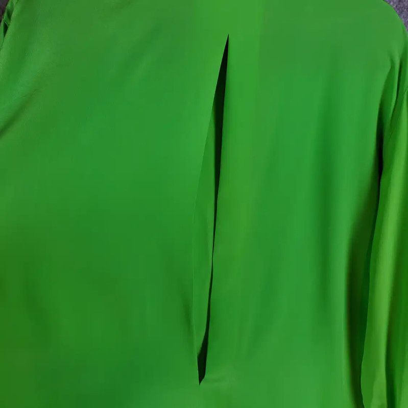 Dior Dior Silk Embroidered Green Long Sleeve Blouse 0089 Size M / US 6-8 / IT 42-44 - 10 Thumbnail