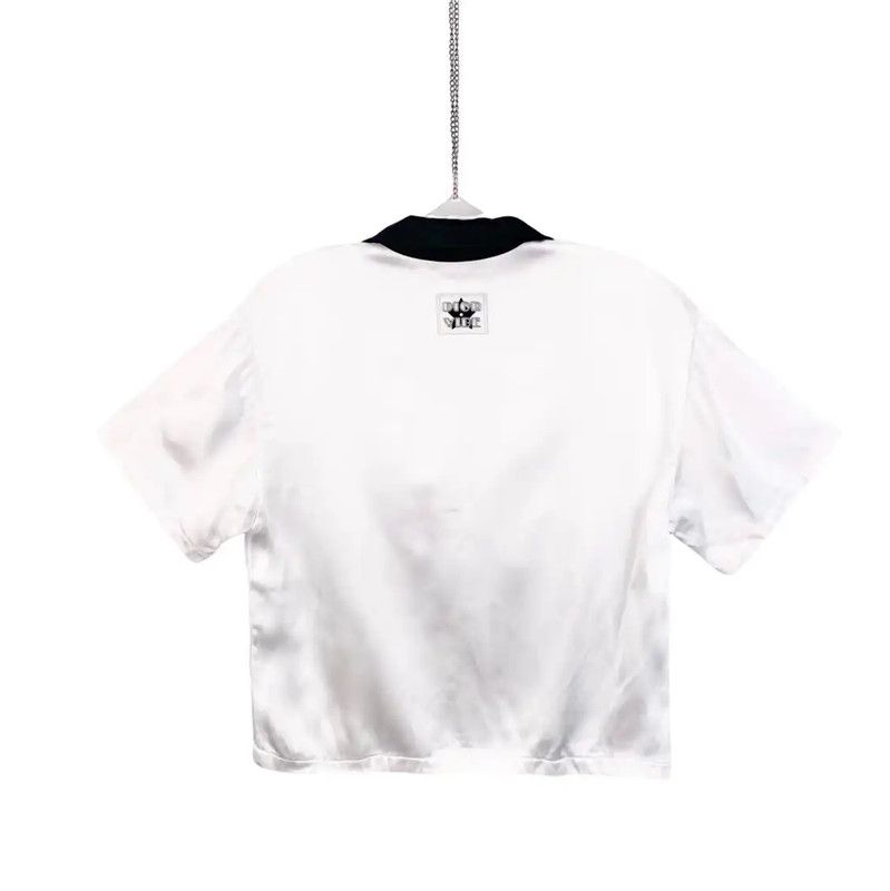 Dior Dior Women's Short Sleeve White Shirt 0089 Size S / US 4 / IT 40 - 2 Thumbnail