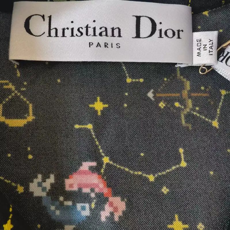 Dior Dior Black Women's Shirt with Colorful Print 0089 Size S / US 4 / IT 40 - 3 Thumbnail